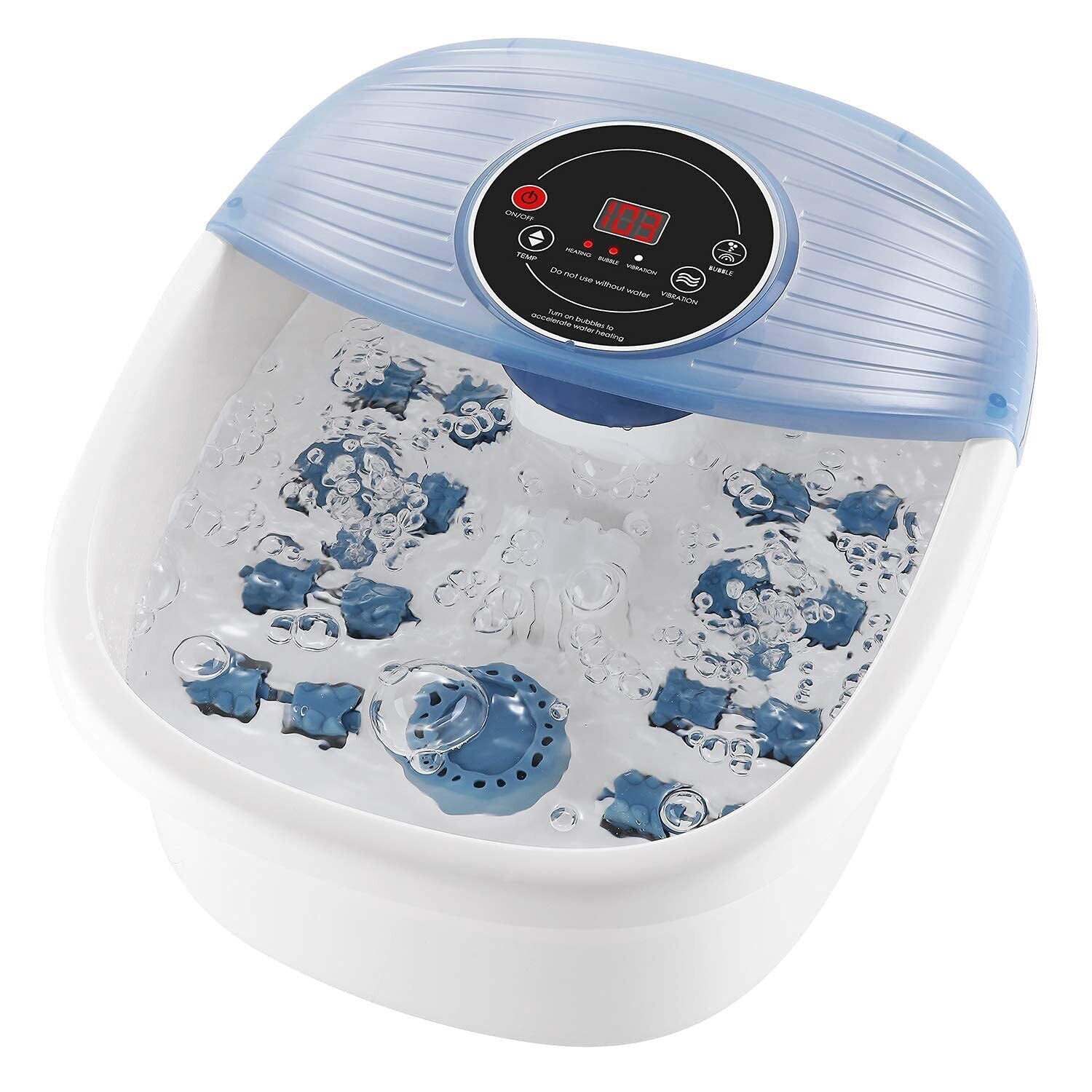 Temperature Controlled Foot Bubble Bath Vibration Massager