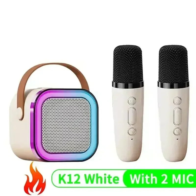 Portable Karaoke Machine With 2 Microphones