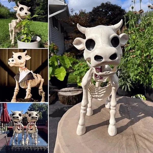 Halloween Skeleton Cow & Horse Decorative Prop