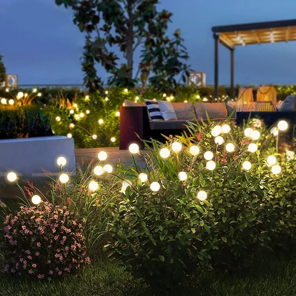 Swaying Solar Powered Firefly Lights for Outdoor Garden