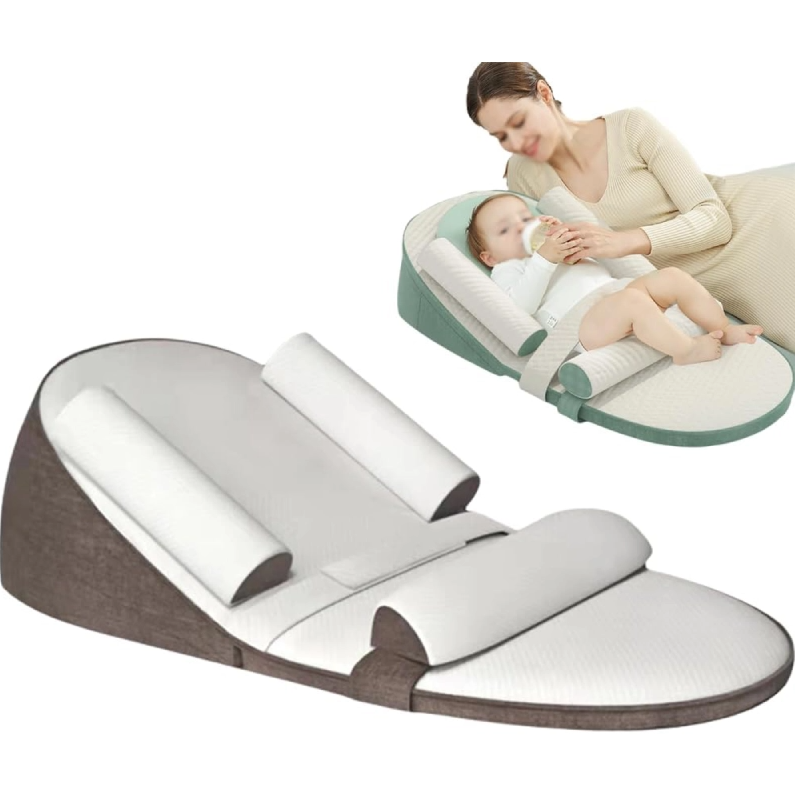 Baby Wedge Side Sleeping Pillow Bed Reflux Anti Roll Newborn Bed