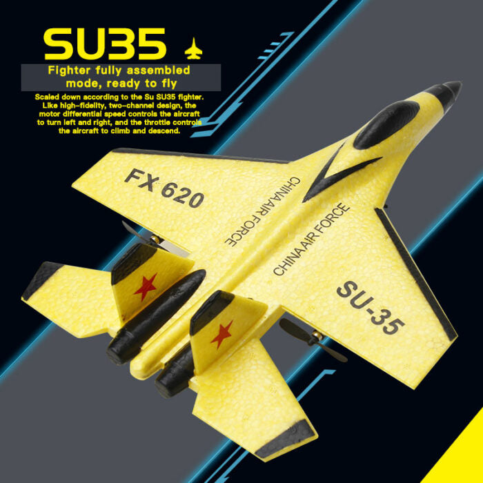 RC Plane SU35 2.4G With LED Lights Aircraft Remote Control Flying Mode ...