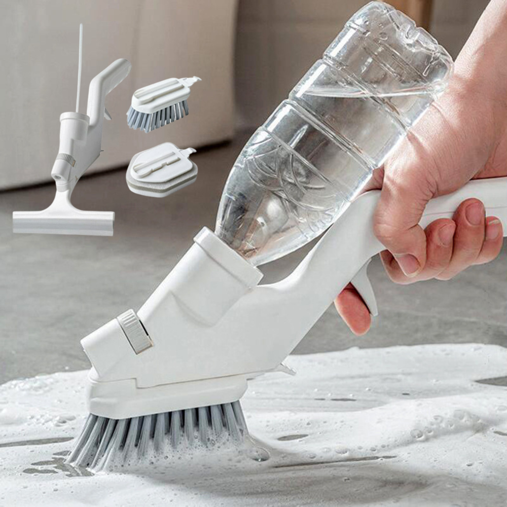 4-In-1 Bathroom Floor and Wall Cleaner Tool