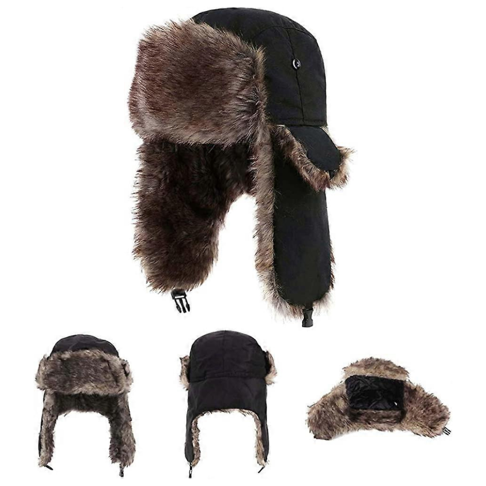 Cozy Faux Fur Winter Earflap Aviator Ski Hat