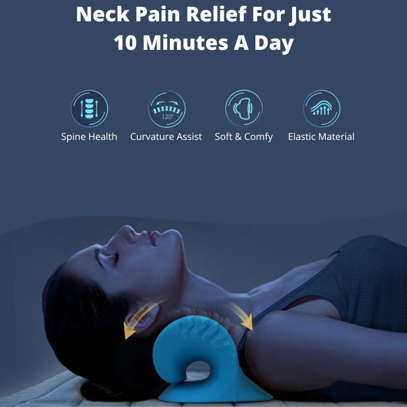 Neck Stretcher Cervical Chiropractic Traction Device Pillow for Pain Relief