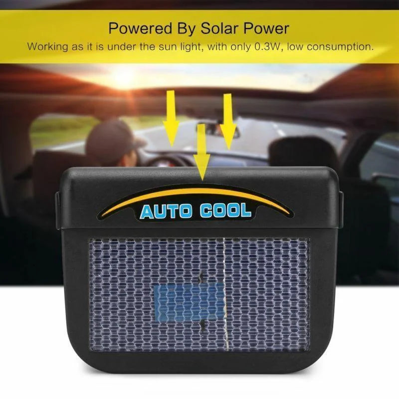 Vehicle Solar Powered Car Vent Window Fan