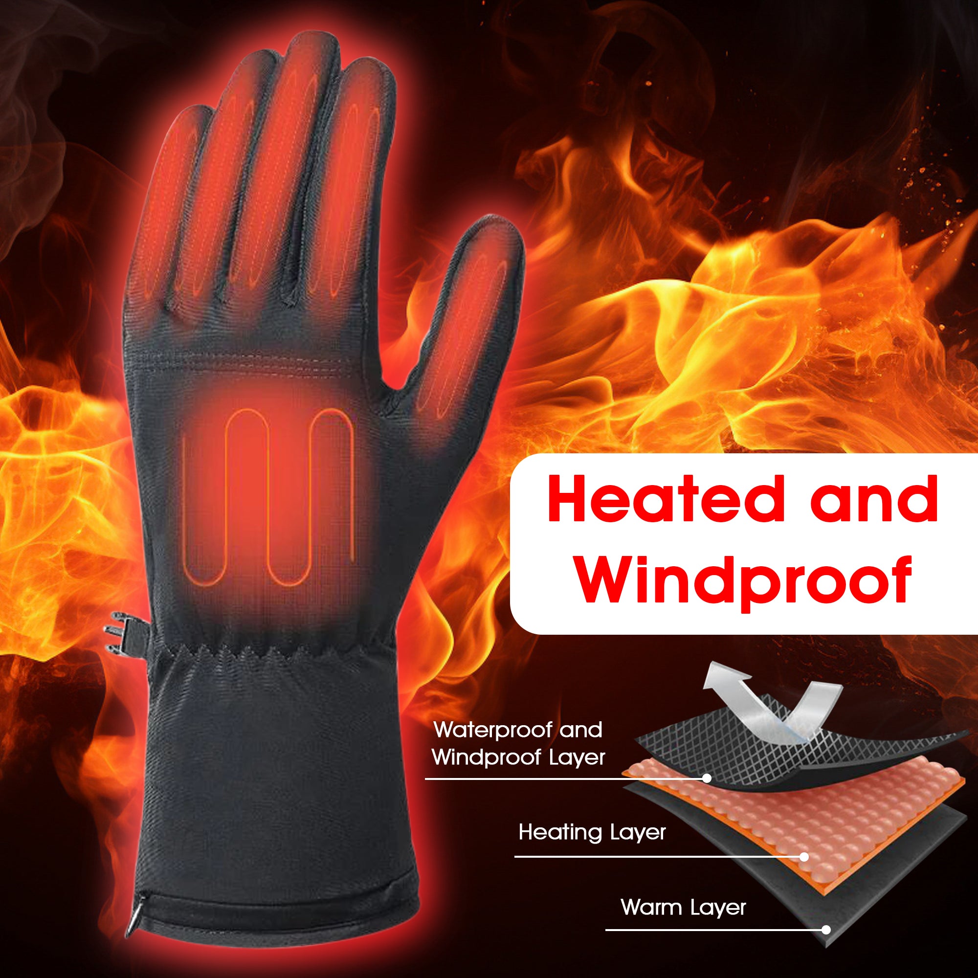 Thin Heated Glove Liners