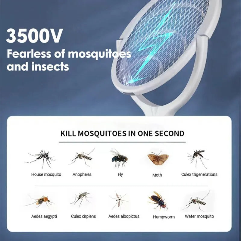 5 in 1 Fast Charging Bug Zapper Racket