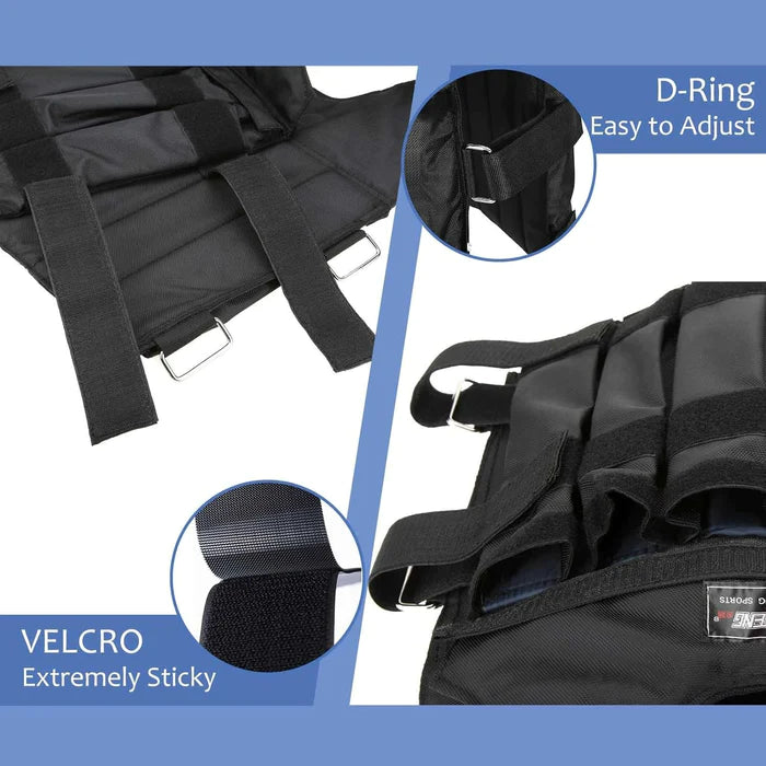 30KG Adjustable Exercise Loading Weight Vest - Weighted Vest Adjustable for Exercise