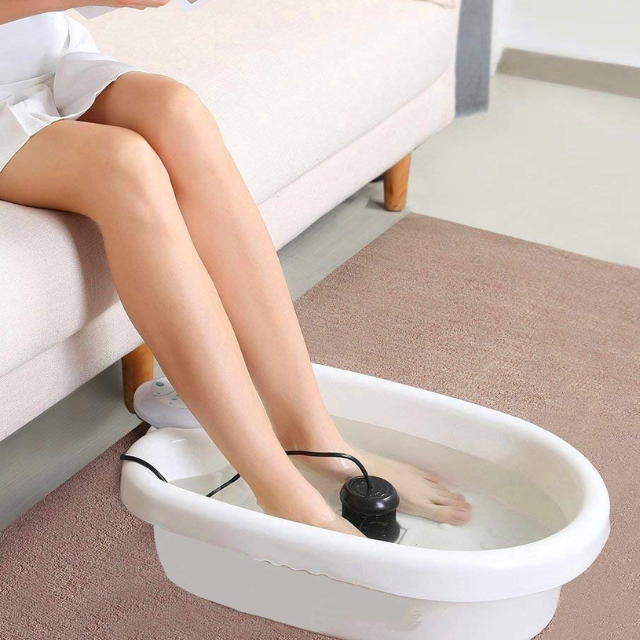 Premium Ionic Foot Detox Cleanse Vibrating Whirlpool Soak Bath