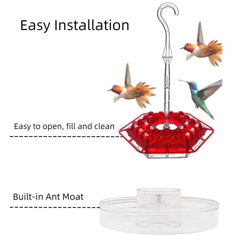 Ant Proof Hummingbird Feeder Outdoor Hanging Perch