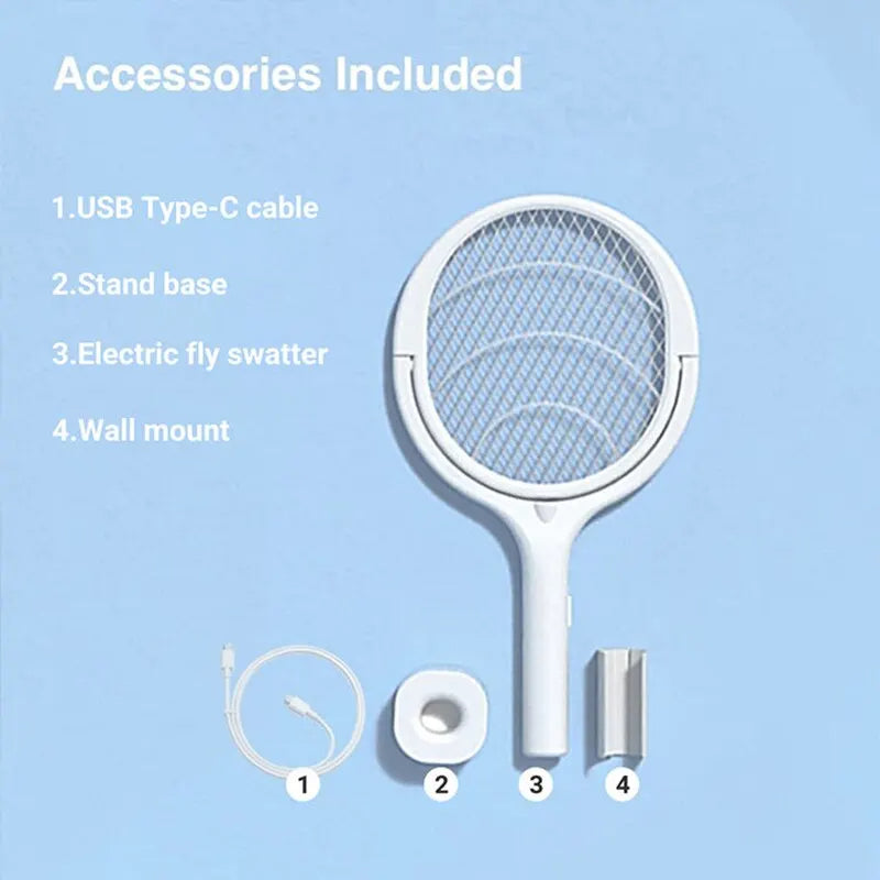 5 in 1 Fast Charging Bug Zapper Racket