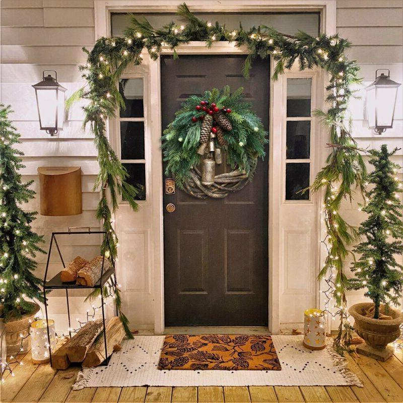 Farmhouse Christmas Wreath, Boho Wreath, Holiday Wreath