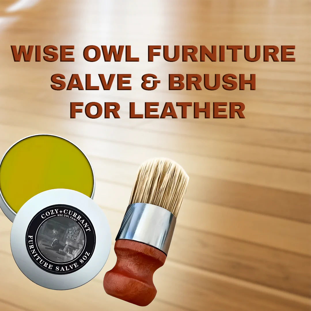 Wise Owl Leather Care Salve & Brush