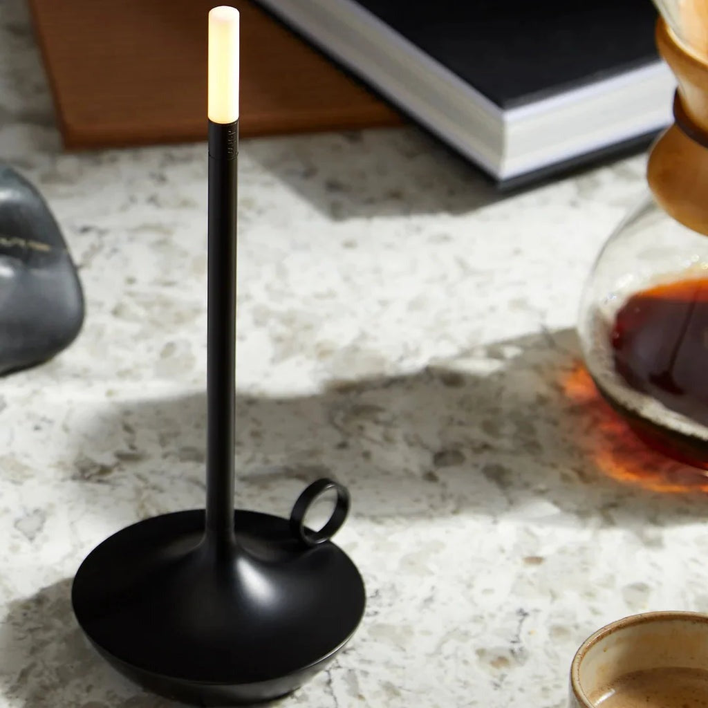 Wick LED Candle Light Table Lamp