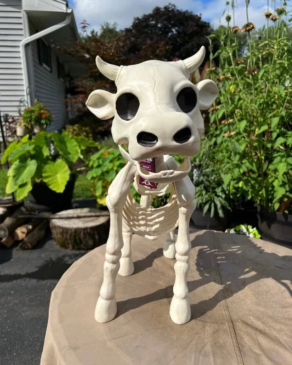 Halloween Skeleton Cow & Horse Decorative Prop