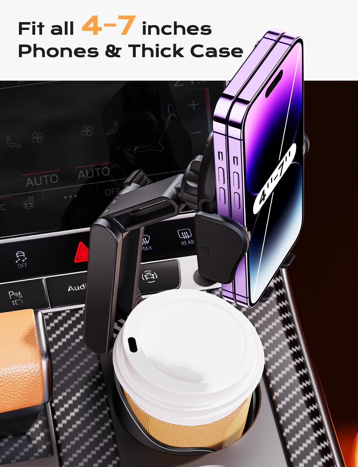 Phone Cup Holder Mount For Car