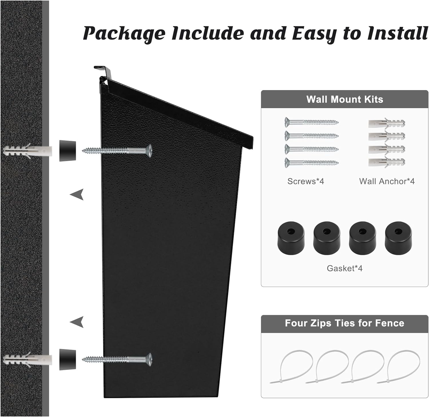 Large Capacity Wall-Mount Mailbox