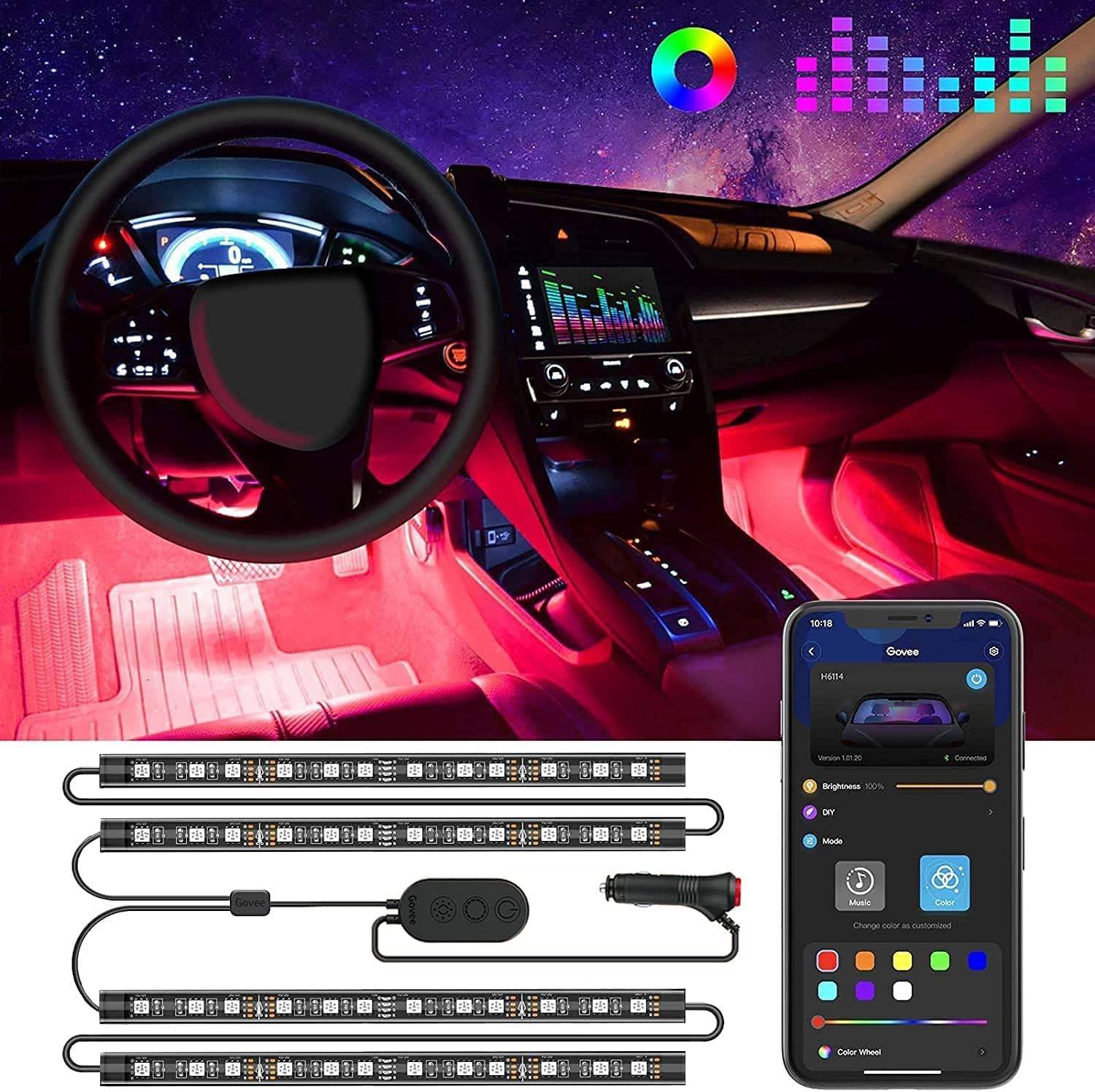 Smart Interior Car Led Light Strips