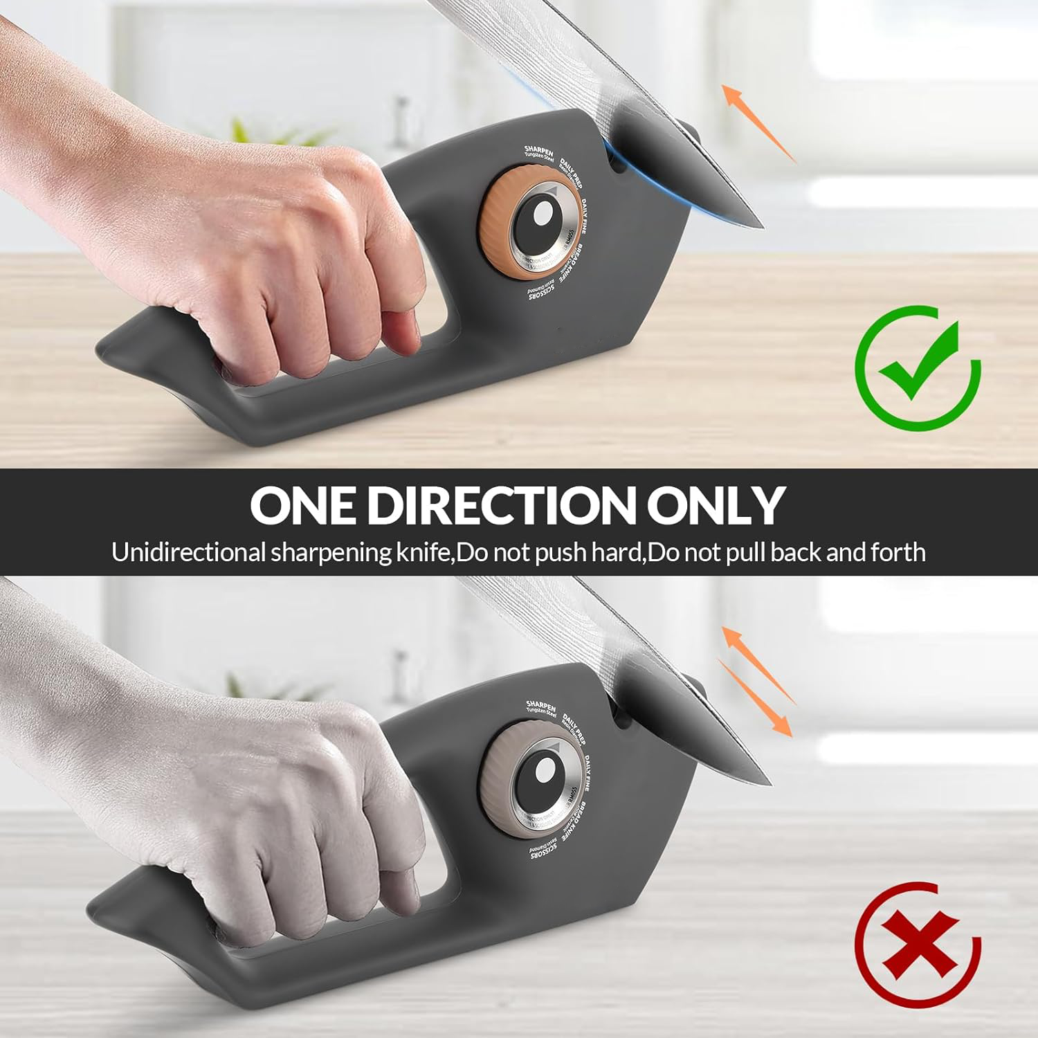 Handheld Kitchen Knife Sharpener Scissor