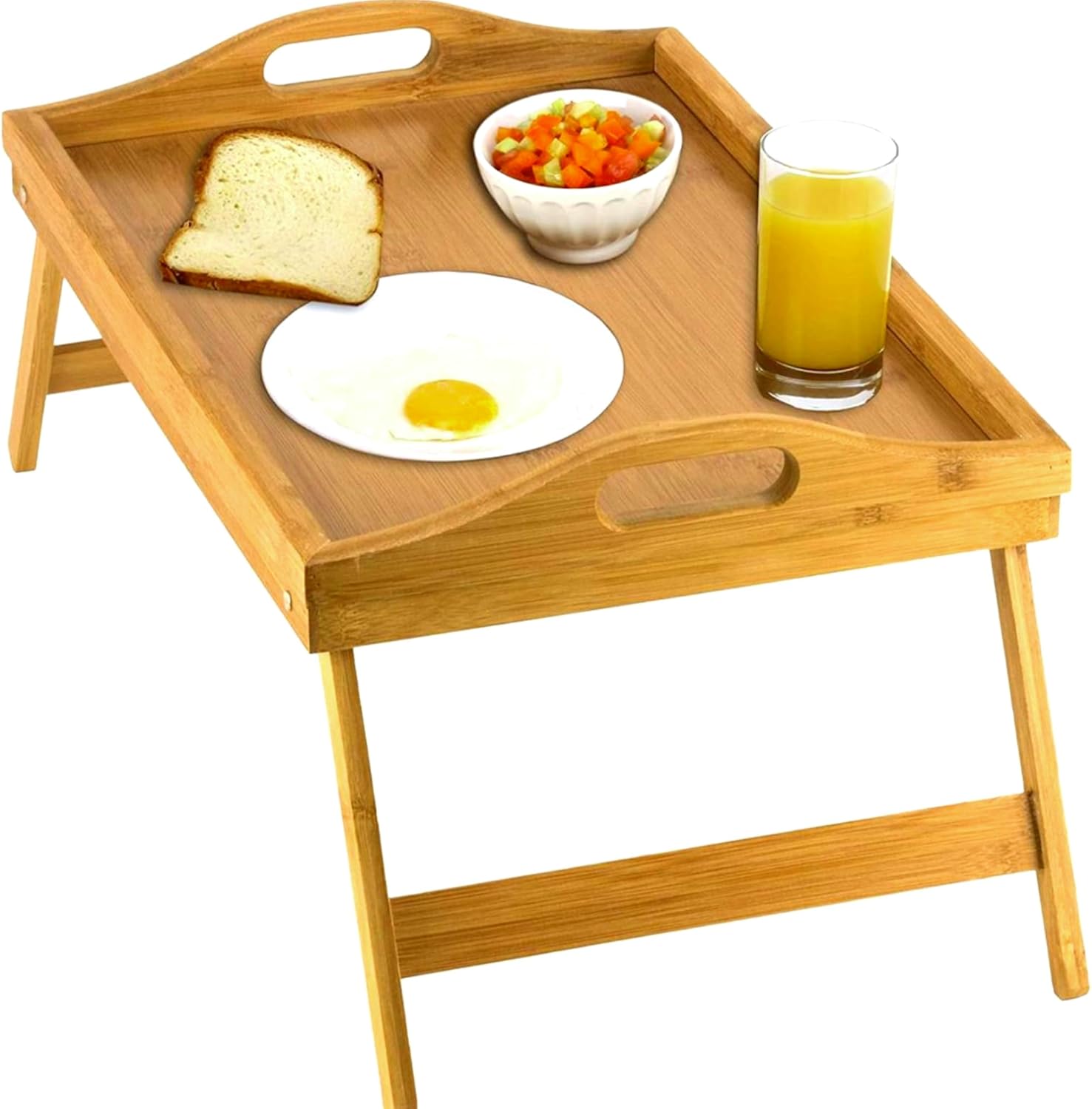 Bed Table Tray with Folding Legs