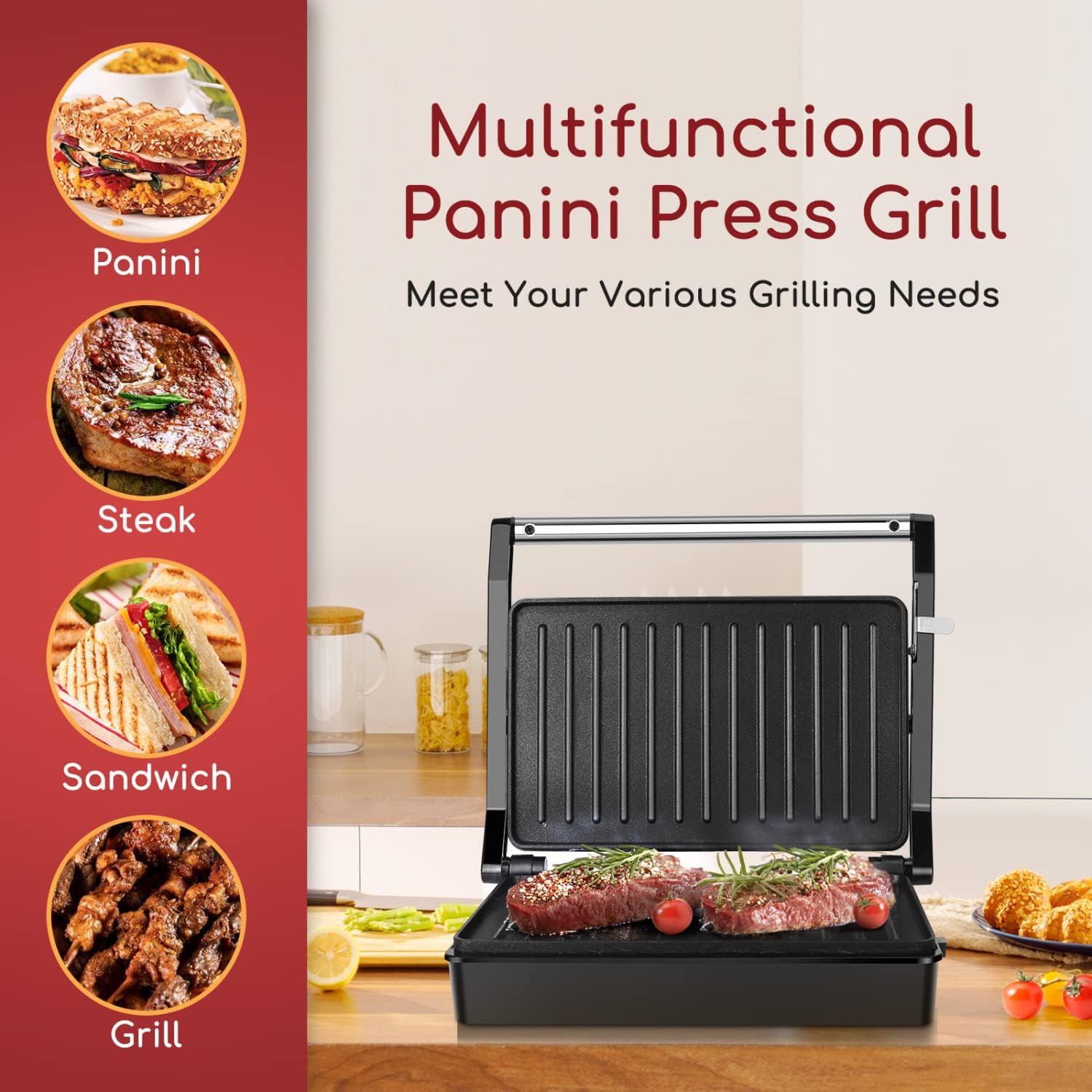 Panini Press Sandwich Maker – Verniershop