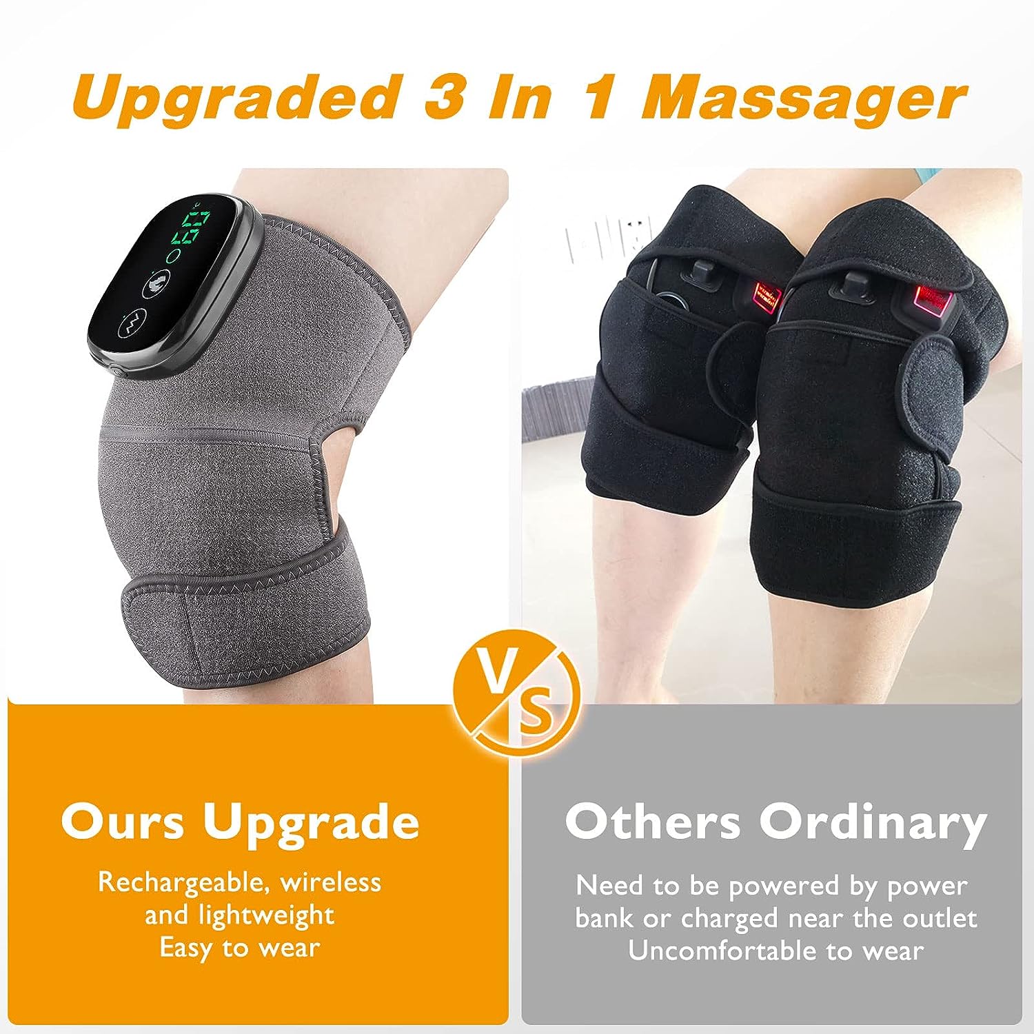 Premium Shoulder Elbow And Knee Massager With Heat – Vernier Store