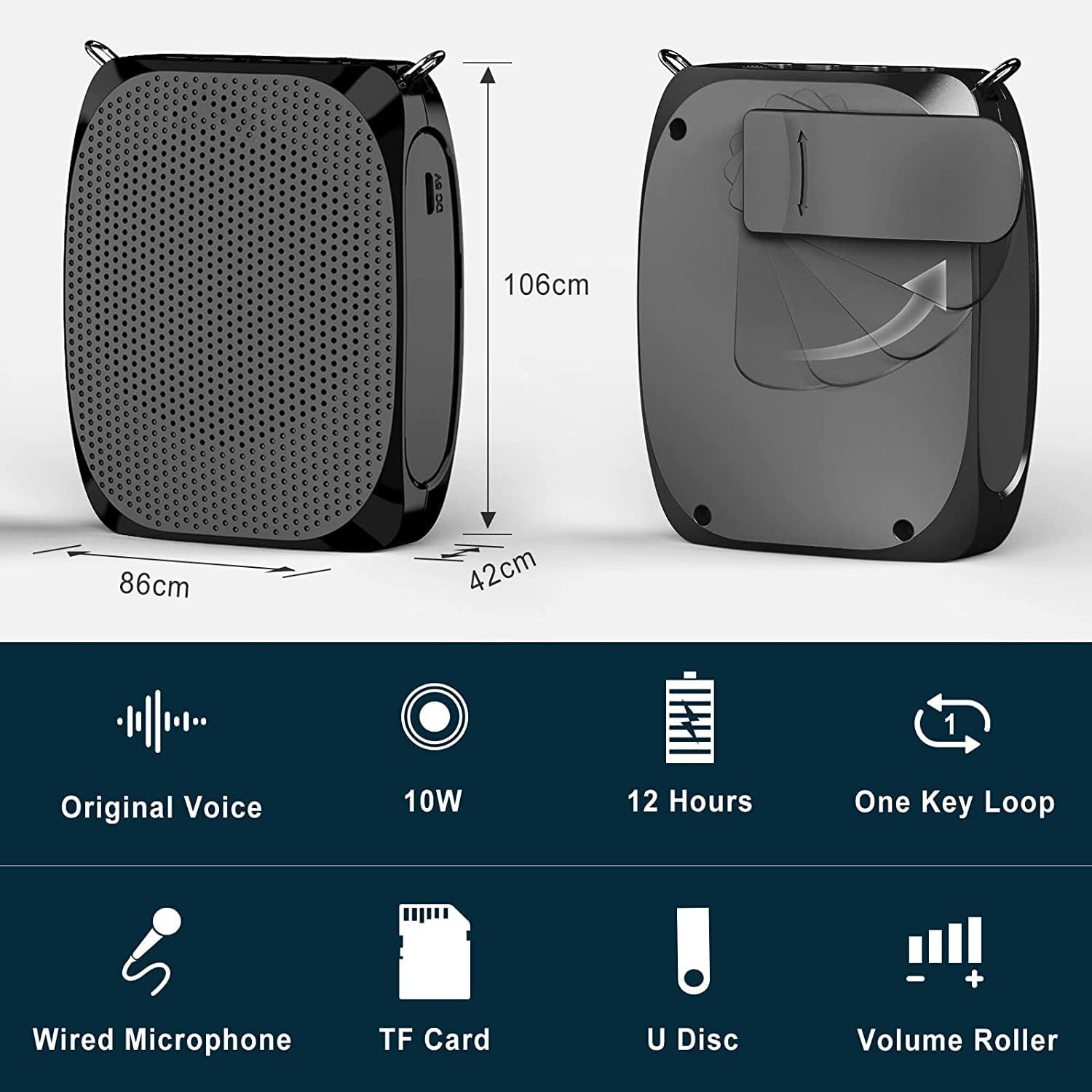 Personal Voice Amplifier For Teachers And Eldery