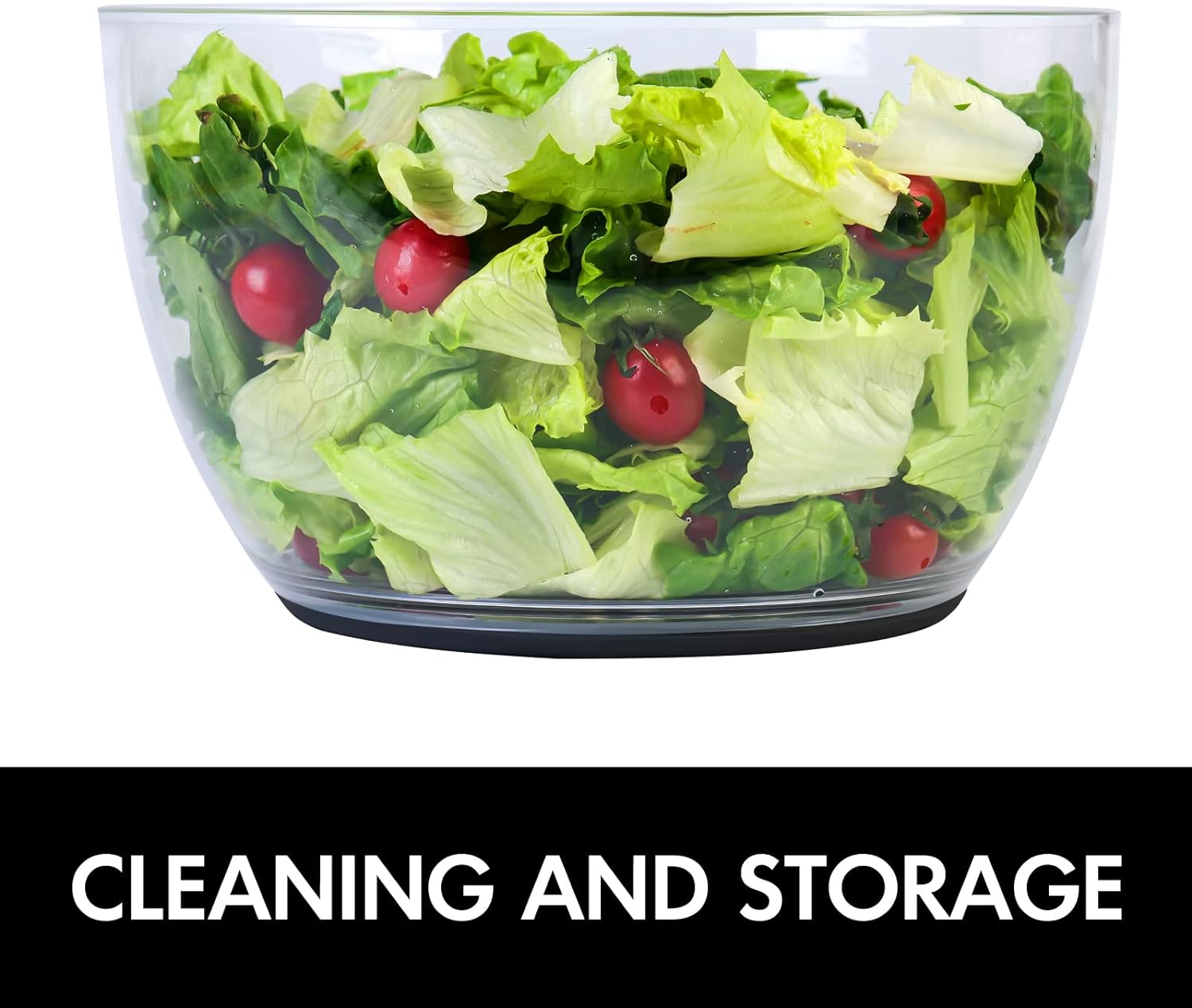 One-Handed Large Lettuce Salad Spinner