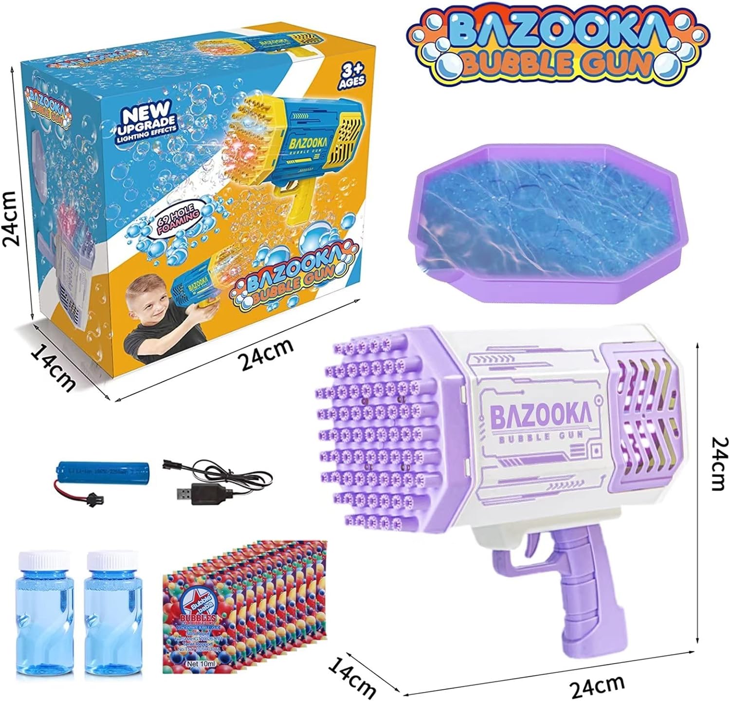 Bubble Gun Blaster Toy