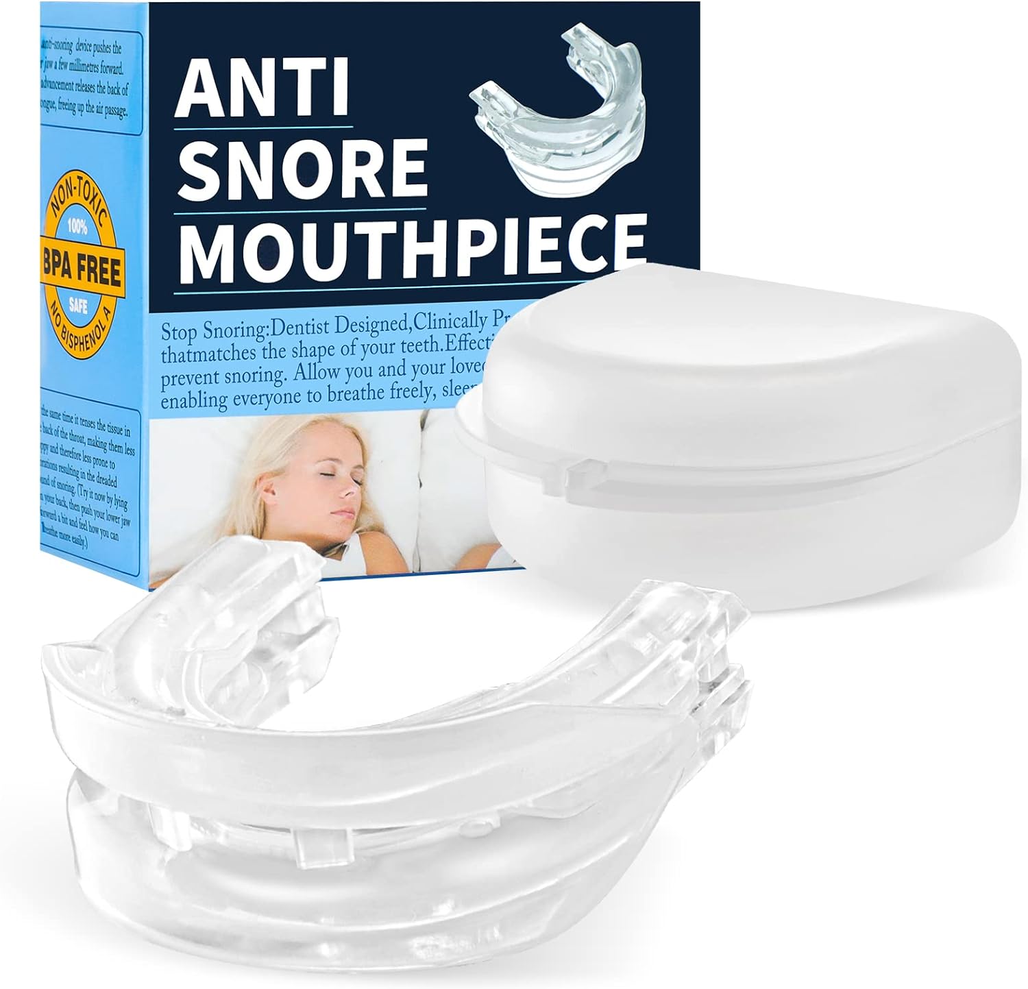 Anti-Snoring Mouthpiece Guard for Sleep Apnea