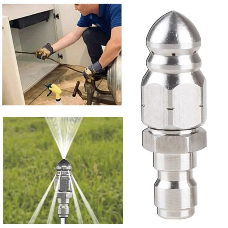 Pressure Washer Sewer Jetter Nozzle with 1/4'' Quickly Connector