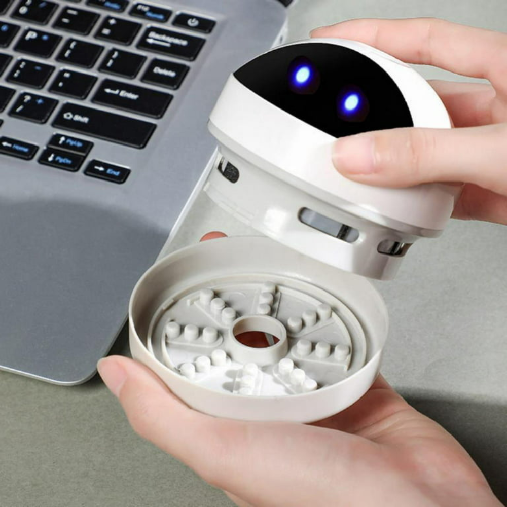 Compact USB Charging Mini Desk Vacuum Cleaner Robot