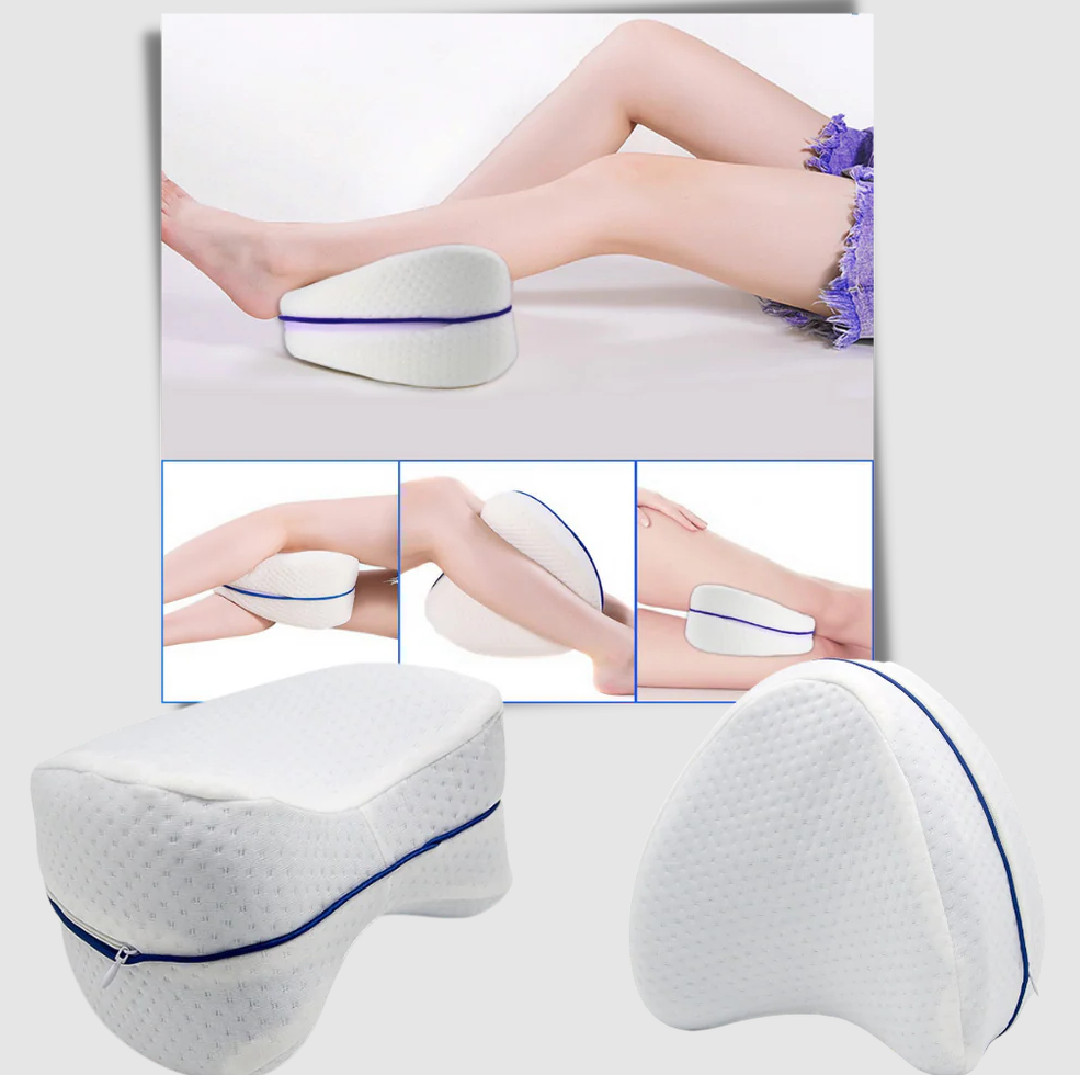 Orthopedic knee and leg pillow with memory foam