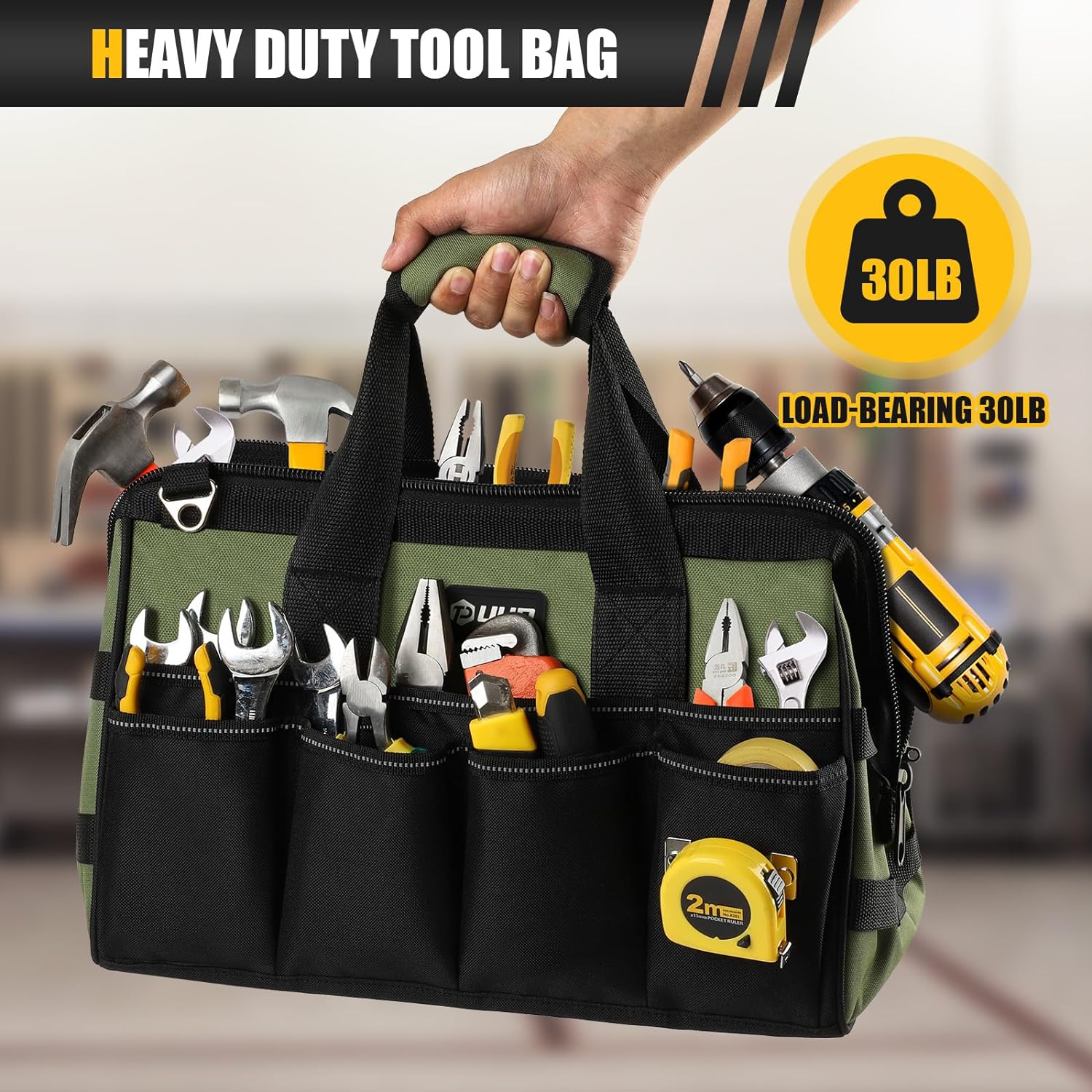 Heavy Duty Open Tools Tote Bag