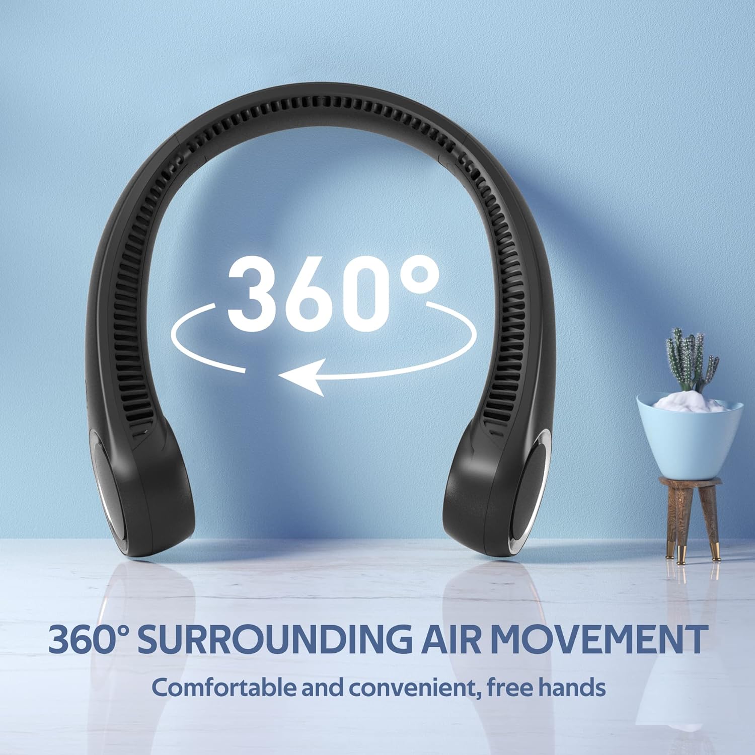 Portable Hands Free 360° Cooling Neck Fan