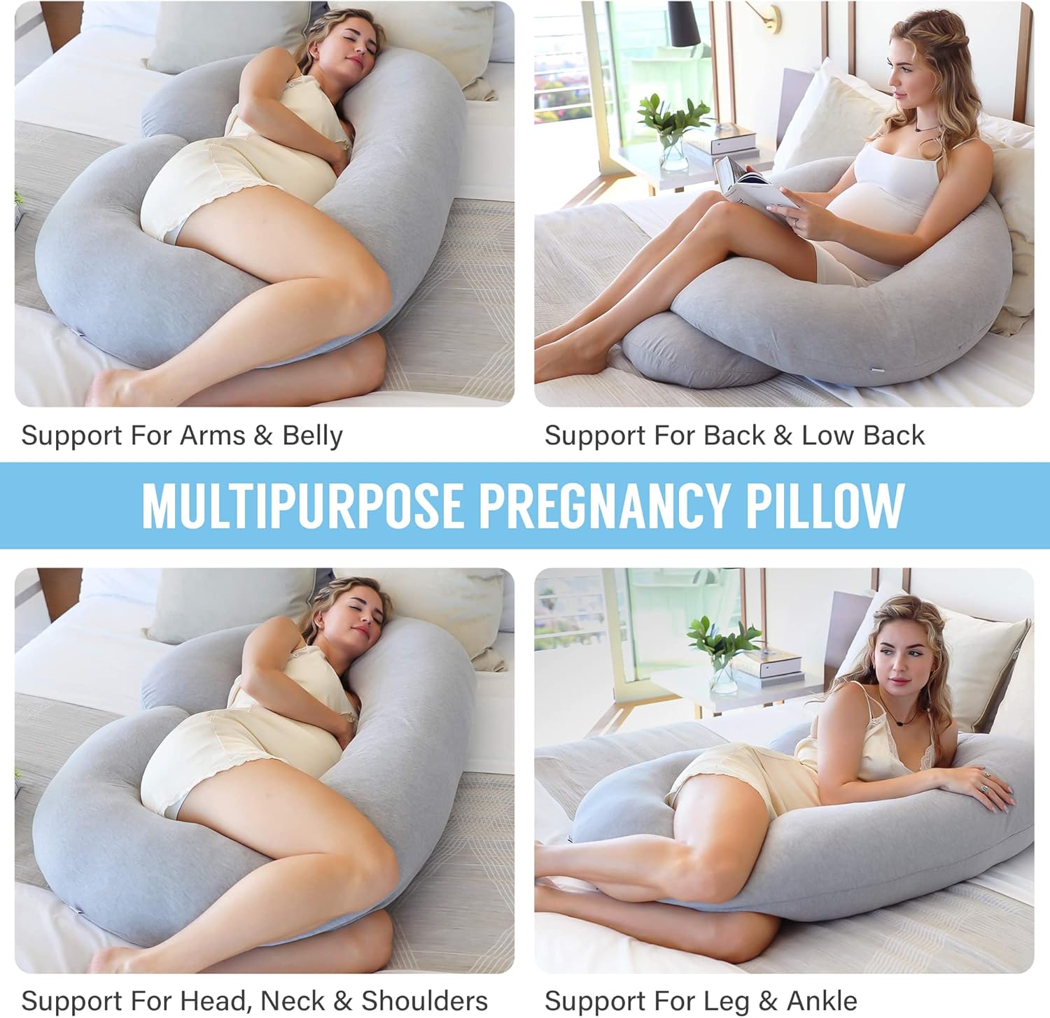 C Shaped Full Body Pregnancy Pillow