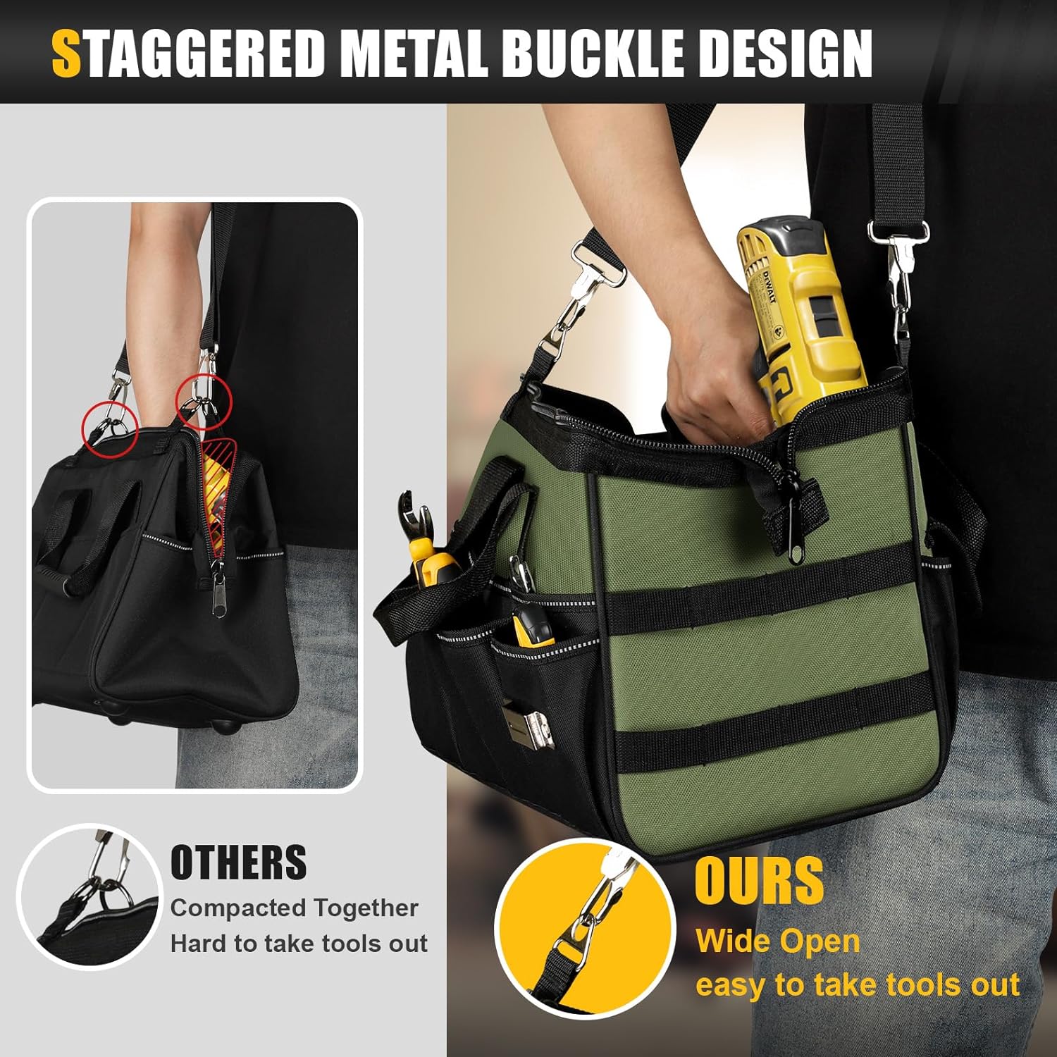 Heavy Duty Open Tools Tote Bag