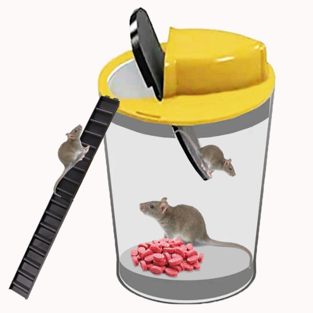 Reusable Humane Auto Reset Bucket Cover Mouse Trap – Vernier Store