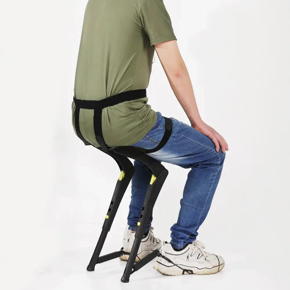 Portable Wearable Exoskeleton Outdoor Sports Folding Chair