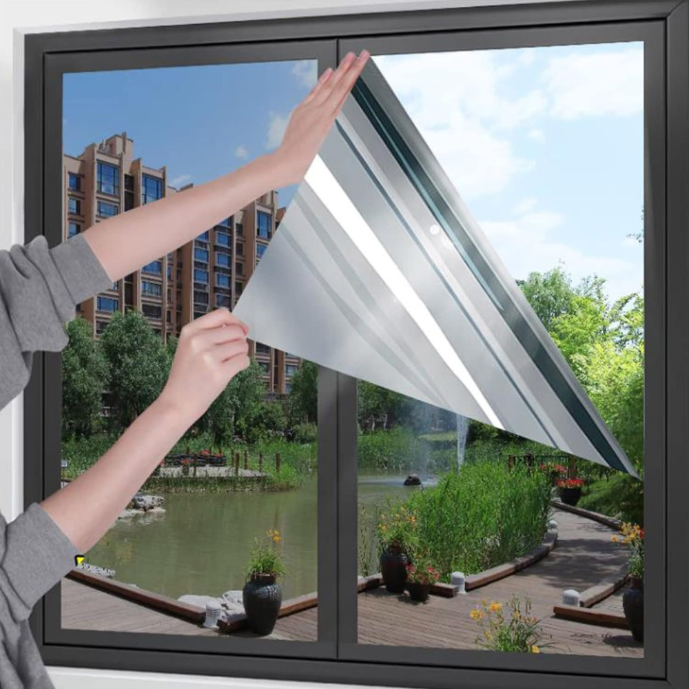 Reflective One-Way Privacy Glass Window Insulation Film