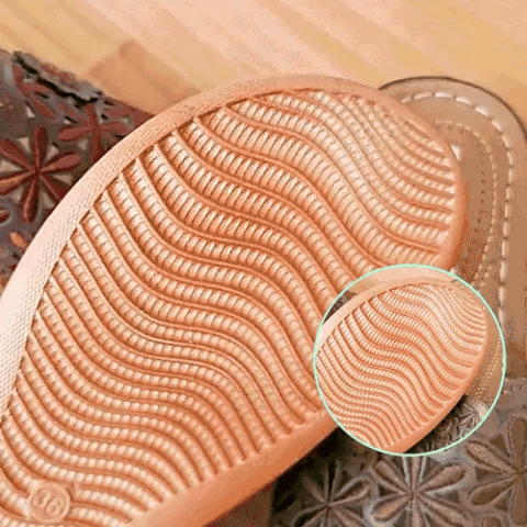 Leopard / Snake Print Orthopedic Leather Wedge Soft Sole Sandals