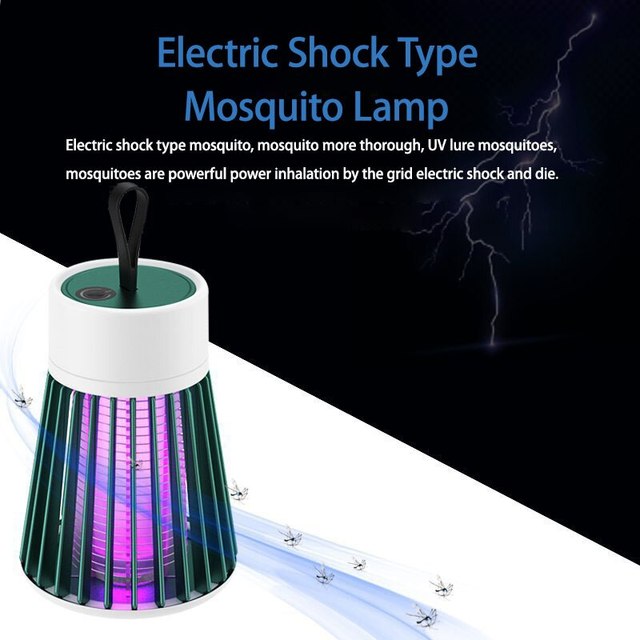 UV light electric shock mosquito killer lamp