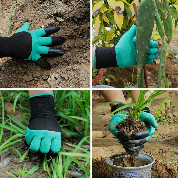 Genius gardening gloves with claws