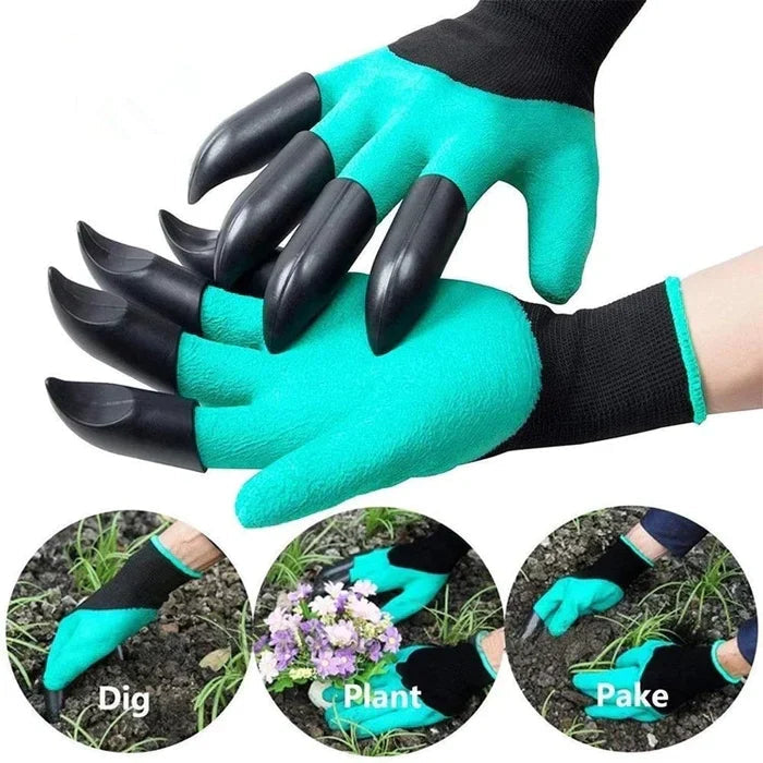 Genius gardening gloves with claws