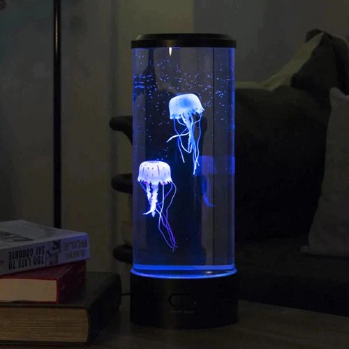 LED jellyfish aquarium table night light