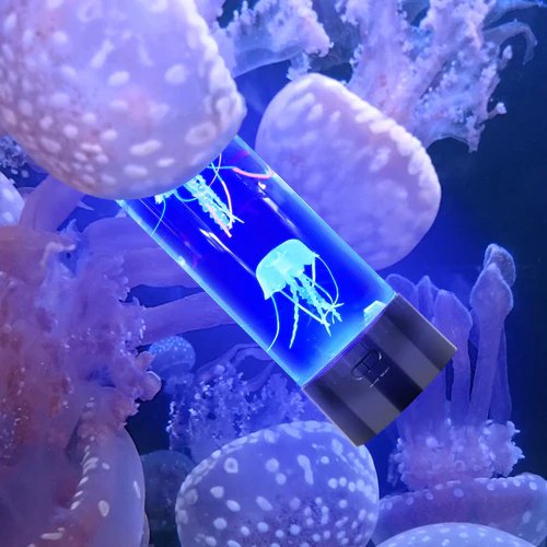 LED jellyfish aquarium table night light