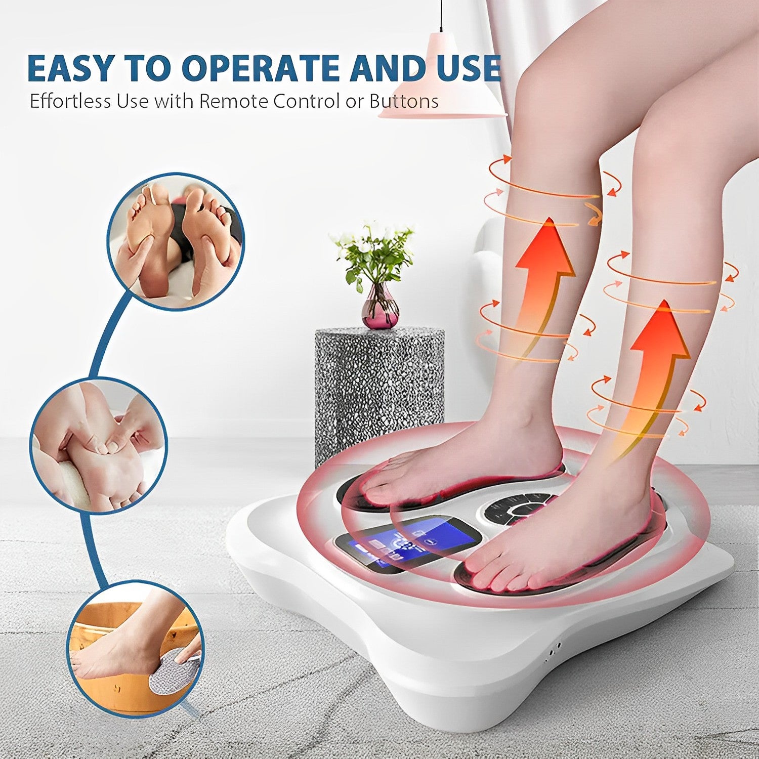 Multi-functional TENS & EMS Infrared Foot Massager