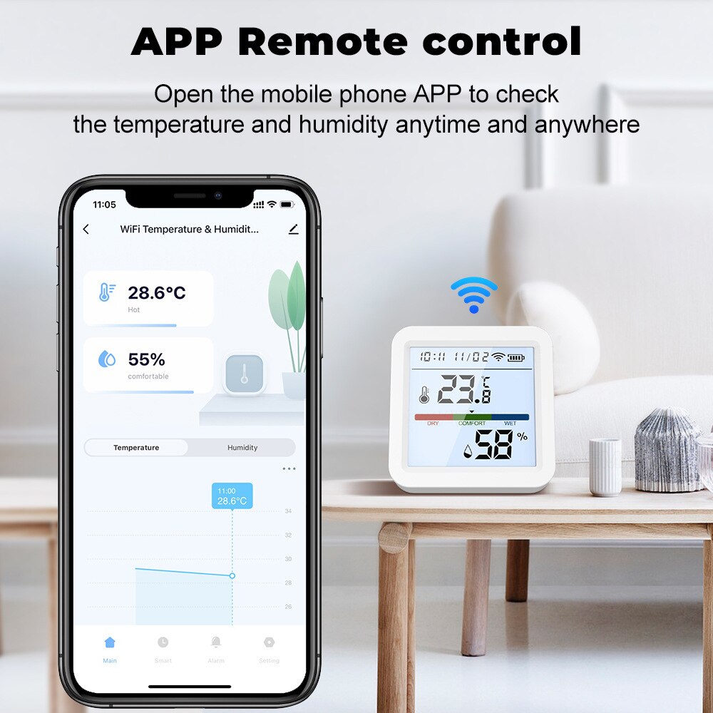 Wifi-Enabled Temperature And Humidity Sensor