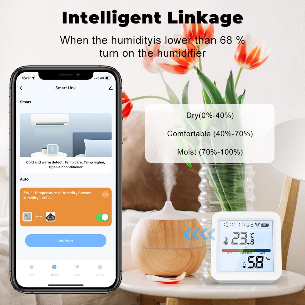 Wifi-Enabled Temperature And Humidity Sensor